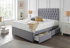 SUEDE MEMORY FOAM DIVAN BED