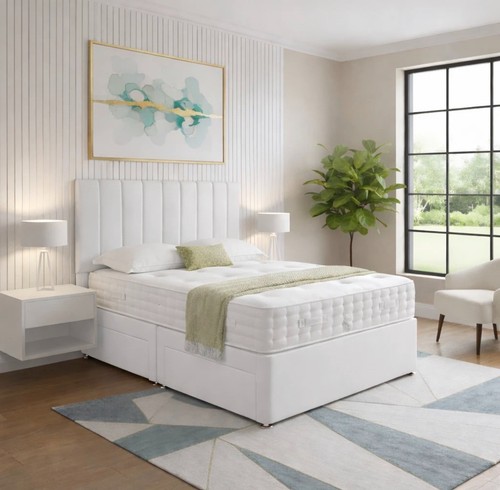Plush divan bed - divan, with