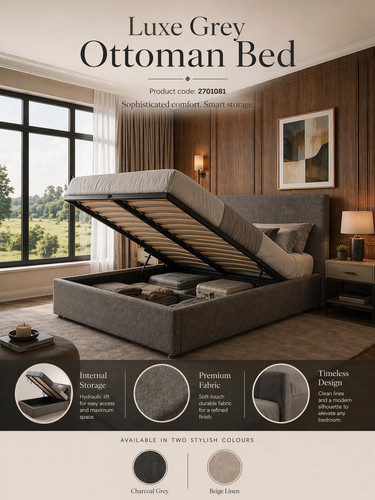 Ottoman storage gas - lift, up
