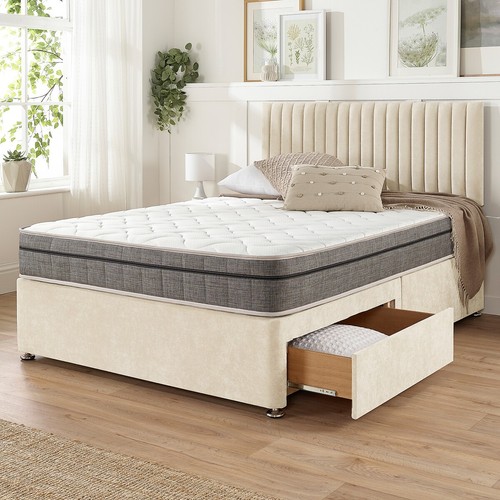 Plush divan bed - divan,