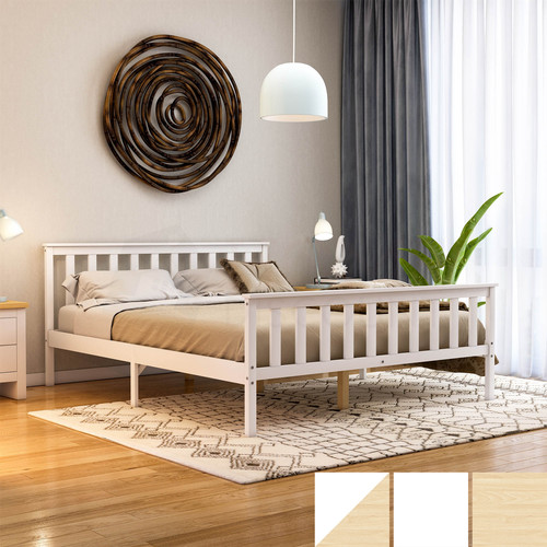 Wooden bed frame - solid, pine