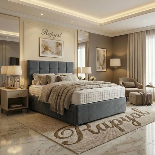 Plush divan bed - divan, set