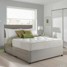 MEMORY FOAM SUEDE DIVAN BED